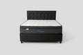 Queen Black Bed Frame & Breeze Mattress Bundle
