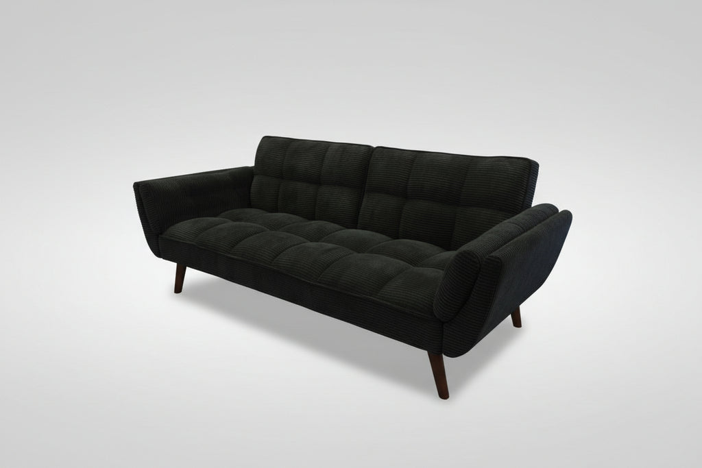 Dark Olive Grey Corduroy Sleeper Fold-down Sofa