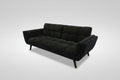 Dark Olive Grey Corduroy Sleeper Fold-down Sofa