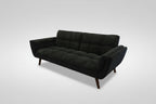 Dark Olive Grey Corduroy Sleeper Fold-down Sofa