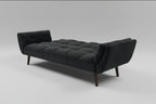 Dark Olive Grey Corduroy Sleeper Fold-down Sofa