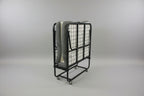 Black Single Folding Bed with Foldable Mattress Included