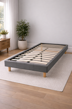 Grey King Single Bed Frame