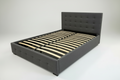 Grey Upholstered Bed Frame - Queen