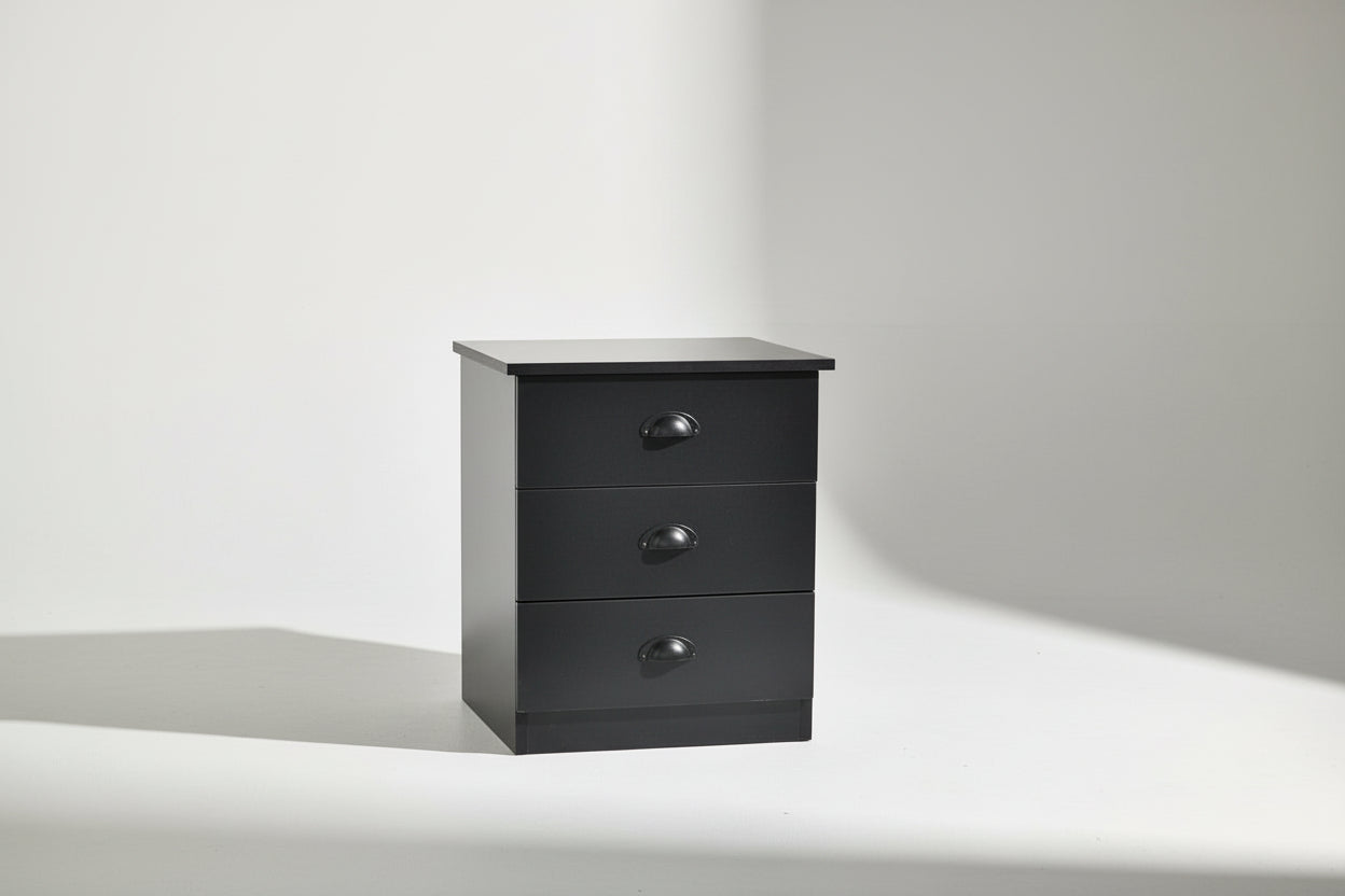 King Storage Black Bed + FREE Night Stands