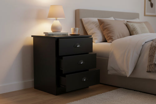 Black Night Stand | Modern Bedside Table NZ