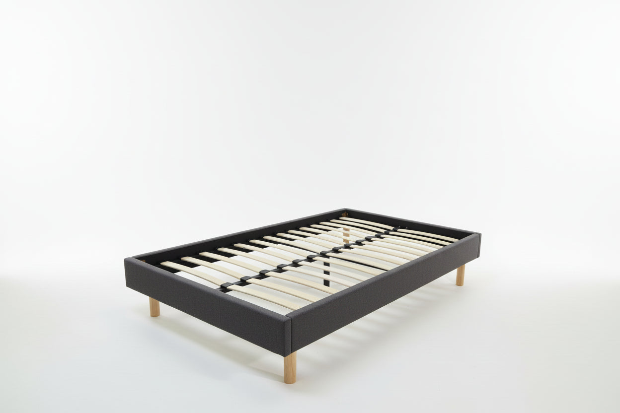 Grey Single Bed Frame