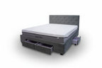 Grey Bed Frame with Inbuilt drawers