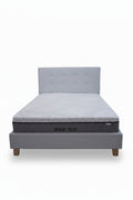Queen White Bed Frame & Space-Tech Foam Mattress Bundle